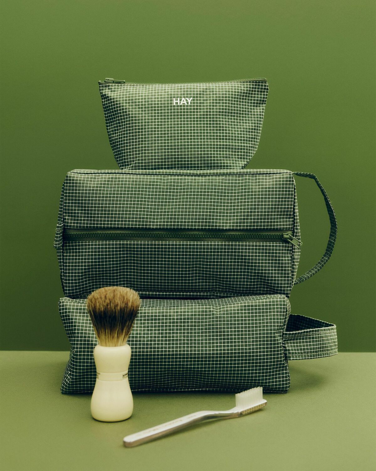 Grid Wash Bag Medium