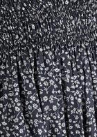 Matteau Floral-print Smocked Cotton Maxi Dress Navy