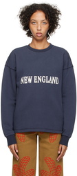 Bode Navy 'New England' Sweatshirt