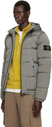 Stone Island Gray 4100019 Nylon Metal Down Jacket