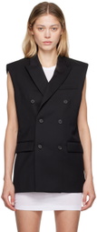WARDROBE.NYC Black Double-Breasted Vest