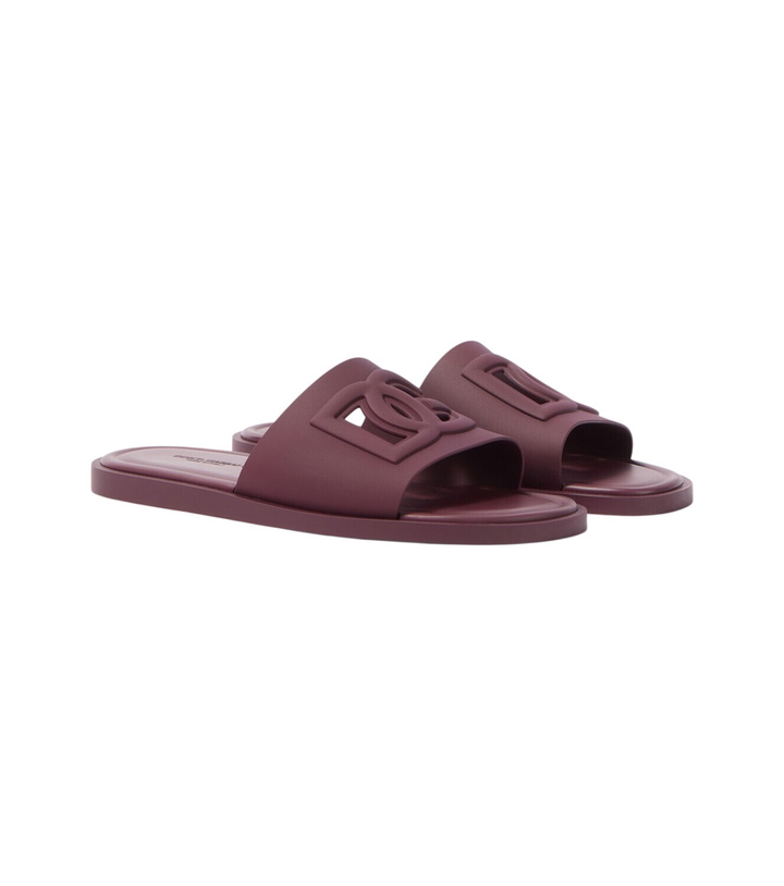 Photo: Dolce&Gabbana DG rubber slides