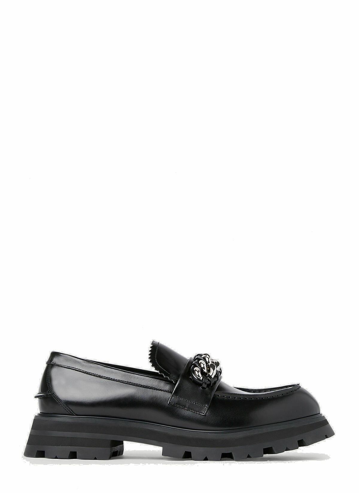 Photo: Alexander McQueen - Wander Chain Loafers in Black