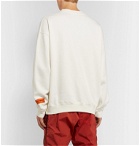 Heron Preston - Printed Fleece-Back Cotton-Jersey Sweatshirt - Neutrals