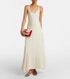 Manolo Blahnik Maycap raffia-effect clutch