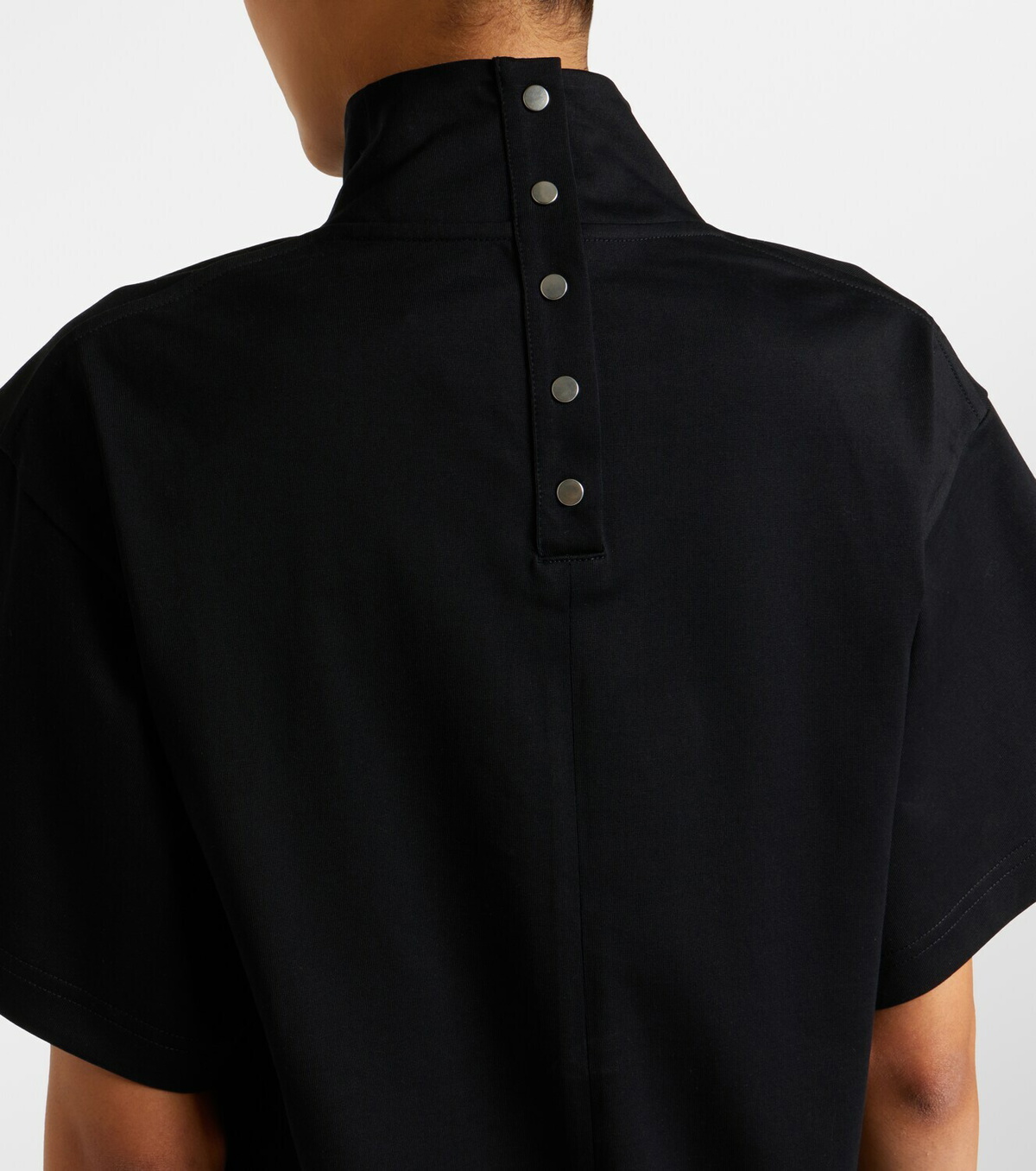Alaïa Asymmetric cotton jersey T-shirt