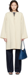 Loulou de Saison Beige Merill Cotton Gabardine Coat