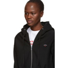 Noah NYC Black Zip Front Hoodie