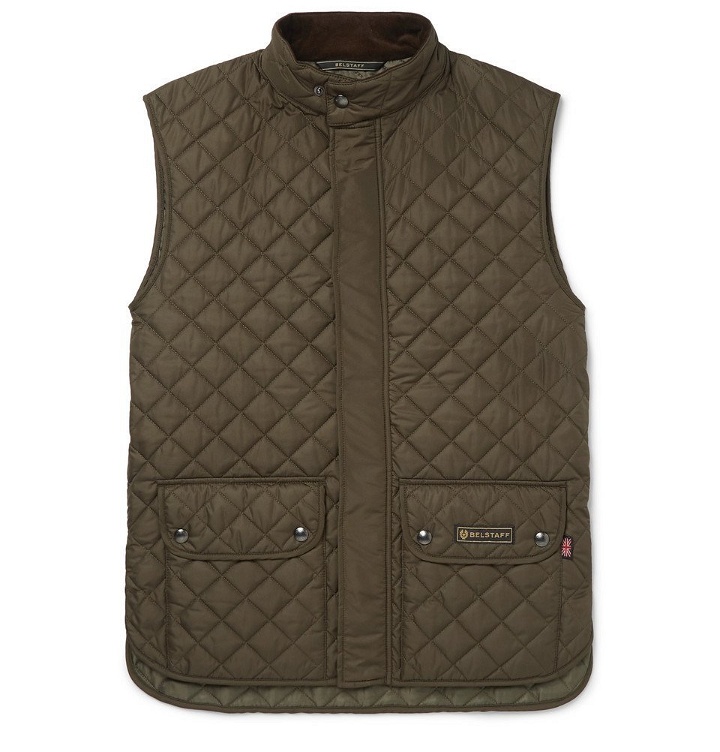 Photo: Belstaff - Slim-Fit Quilted Shell Gilet - Green