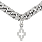 Marcelo Burlon County of Milan Silver Cross Necklace