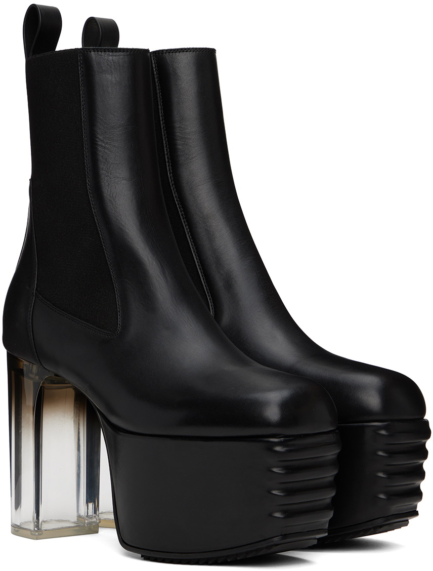Rick Owens Minimal Grill boots キスブーツ Rick Owens Black Minimal Grill Boots Rick Owens