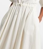 Prada Cotton-blend polo dress