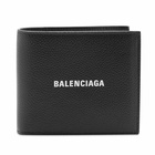 Balenciaga Men's Cash Square Fold Wallet in Black/White