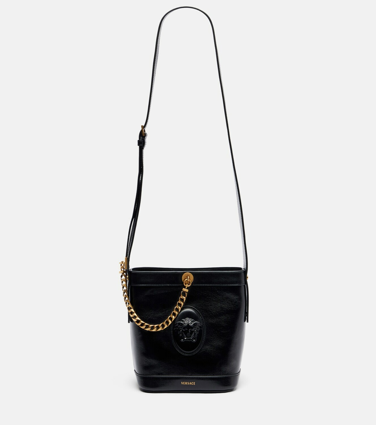 Versace Medusa Mini leather bucket bag