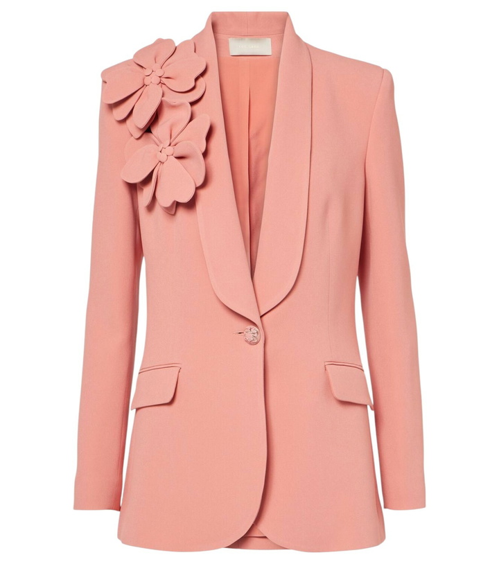 Photo: Elie Saab Floral-appliqué blazer