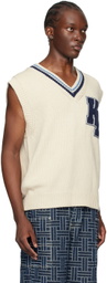 Kenzo Off-White Kenzo Paris Varsity Vest