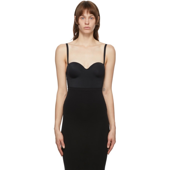Wolford Black Mat De Luxe Forming String Bodysuit Wolford