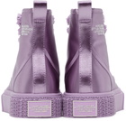 Marc Jacobs Purple 'The High Top Satin' Sneakers