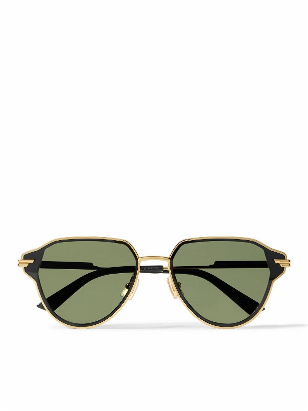 Photo: Bottega Veneta - Aviator-Style Gold-Tone and Acetate Sunglasses