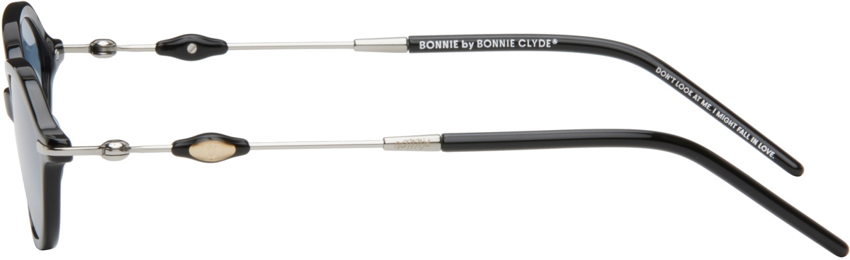 BONNIE CLYDE Black & Silver Nisa Sunglasses