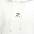 C.P. Company Men's Artisinal Logo Popover Hoody in Gauze White