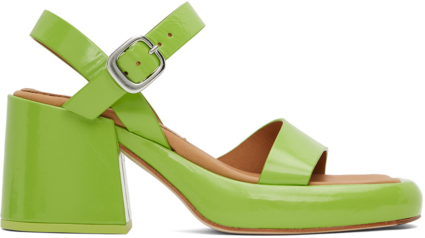 サンダル・ミュール MIISTA Women Sandals MI GREEN Miista Green Beverly Heeled Sandals MIISTA