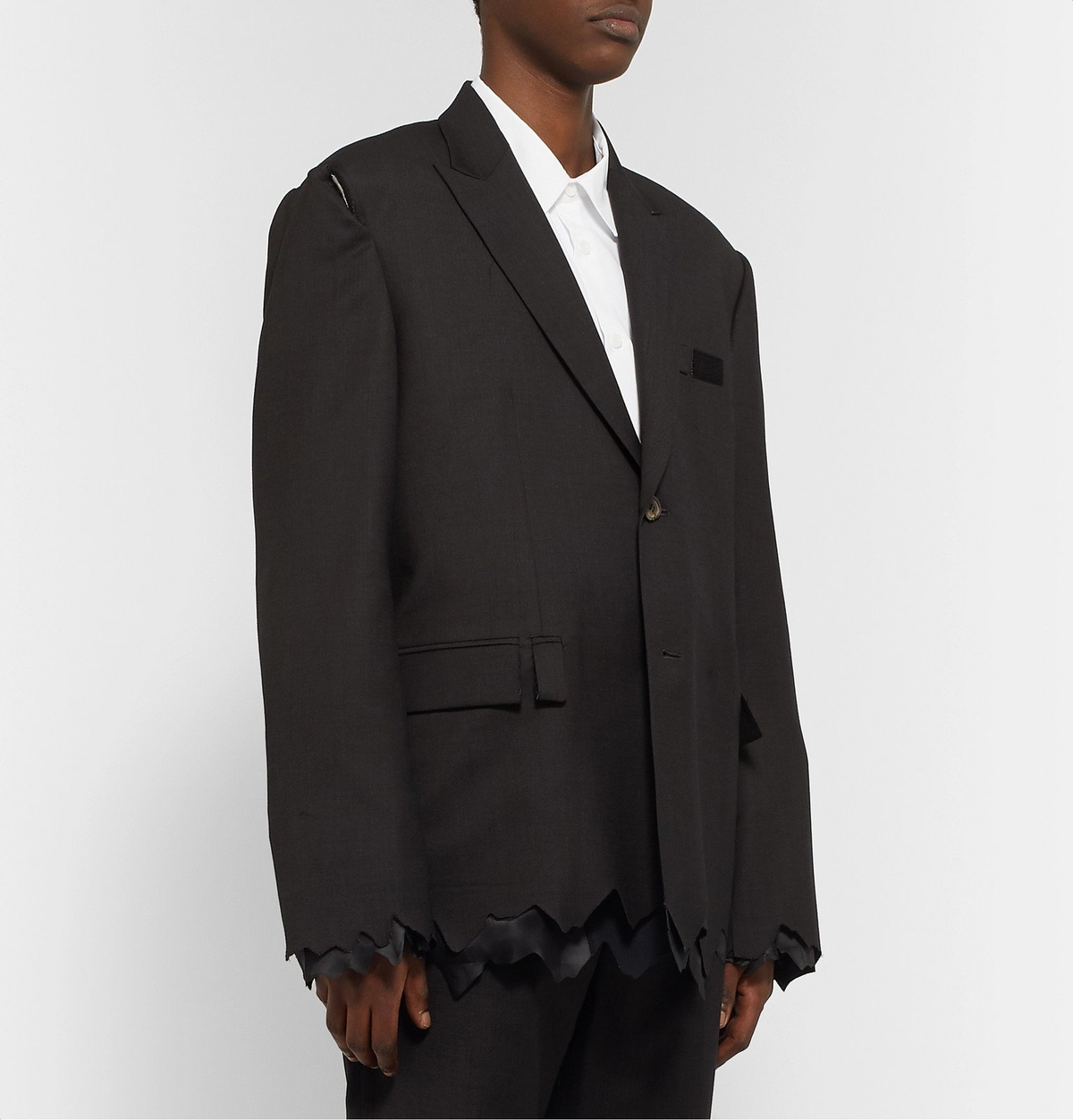 Ader Error - Distressed Wool Blazer - Black ADER error