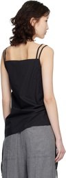 Baserange Black Pictorial Strap Camisole