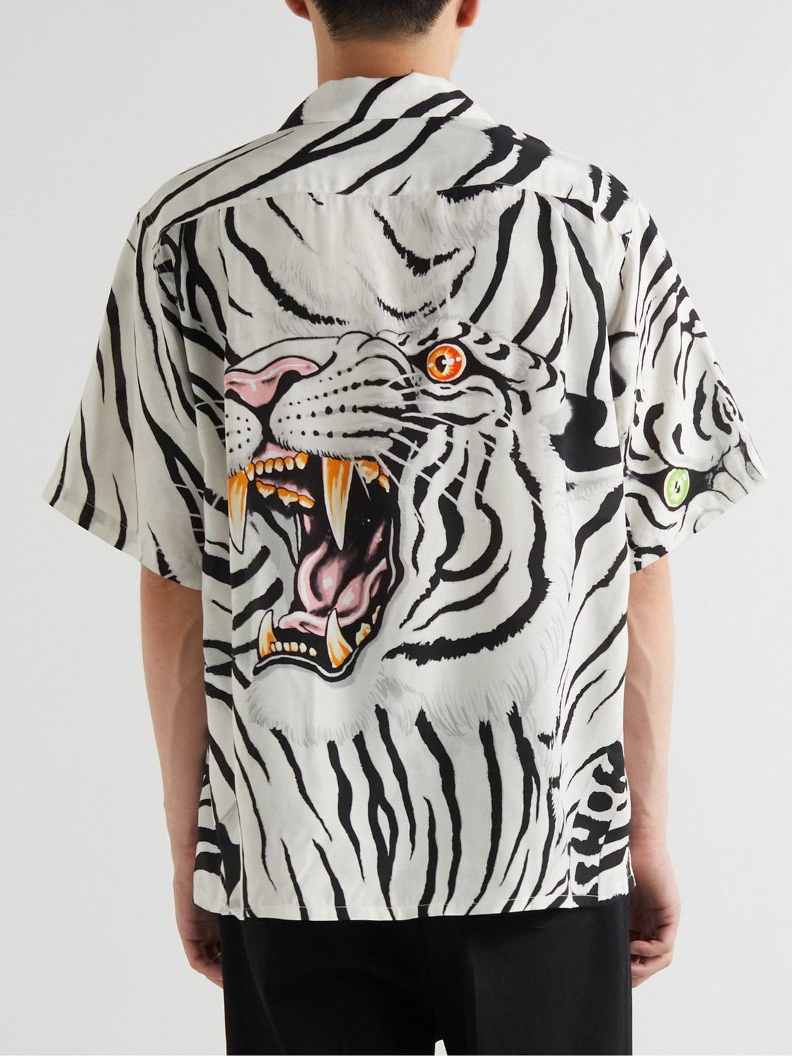 Wacko Maria - Tim Lehi Camp-Collar Printed Woven Shirt - White