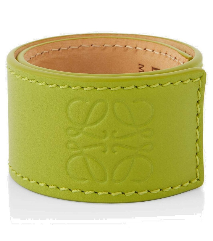 Photo: Loewe Paula's Ibiza Small Anagram leather bracelet