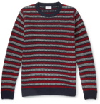 Sunspel - Striped Wool Sweater - Men - Red