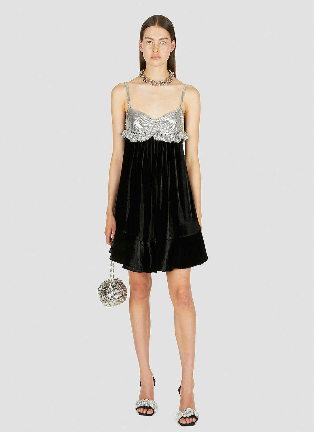 Rabanne Chainmail Panel Mini Dress