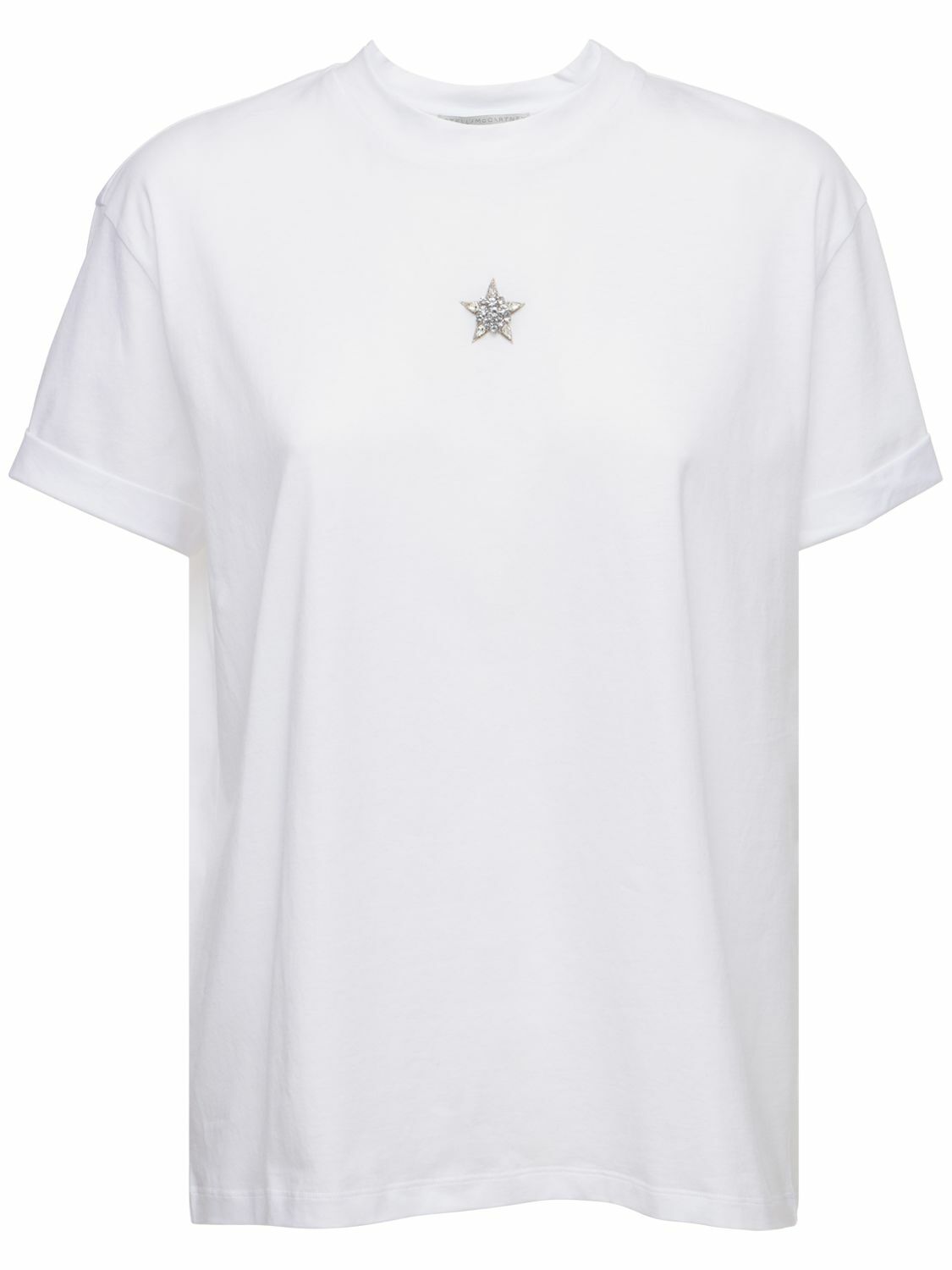 STELLA MCCARTNEY Crystal Star Cotton Jersey T-shirt