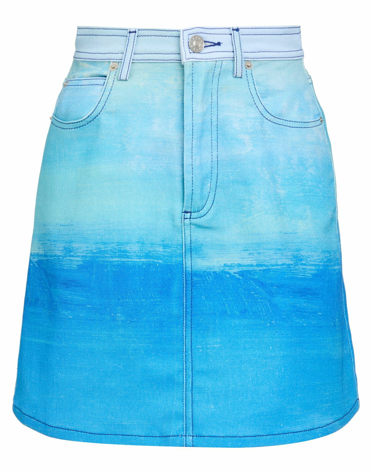 Marni Womens Denim skirt Light in Blue