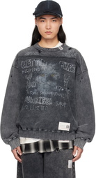 Maison MIHARA YASUHIRO Gray Distressed Sweatshirt