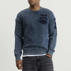 Diesel Men's 7G Patches Knit Jumper in Peacoat