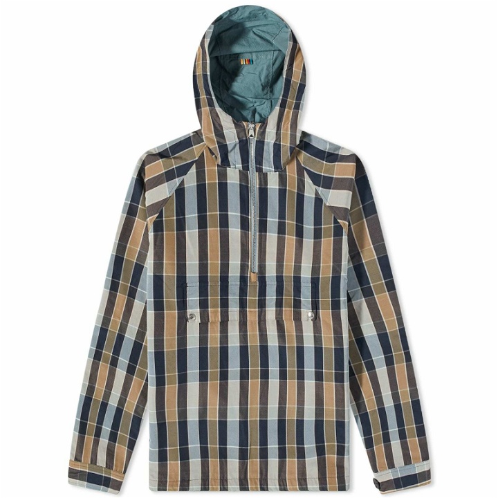 Photo: Pop Trading Company x Paul Smith Reversible Popover Cagoule in Blue
