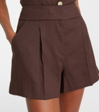 Veronica Beard Haina linen-blend twill shorts