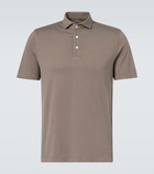 Fedeli Zero cotton jersey polo shirt