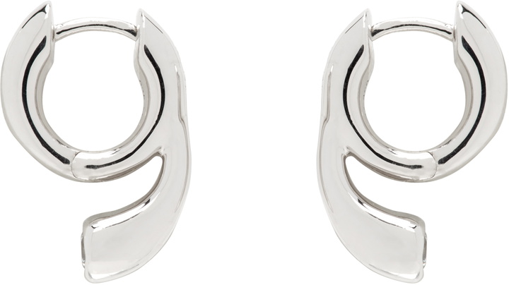Photo: Maria Black Silver Mermaid Pool Huggie Earrings