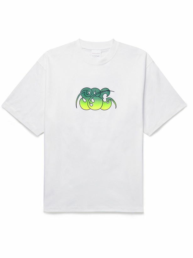 Photo: Stockholm Surfboard Club - Kil Logo-Print Organic Cotton-Jersey T-Shirt - White