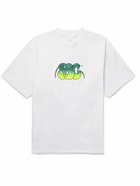 Stockholm Surfboard Club - Kil Logo-Print Organic Cotton-Jersey T-Shirt - White