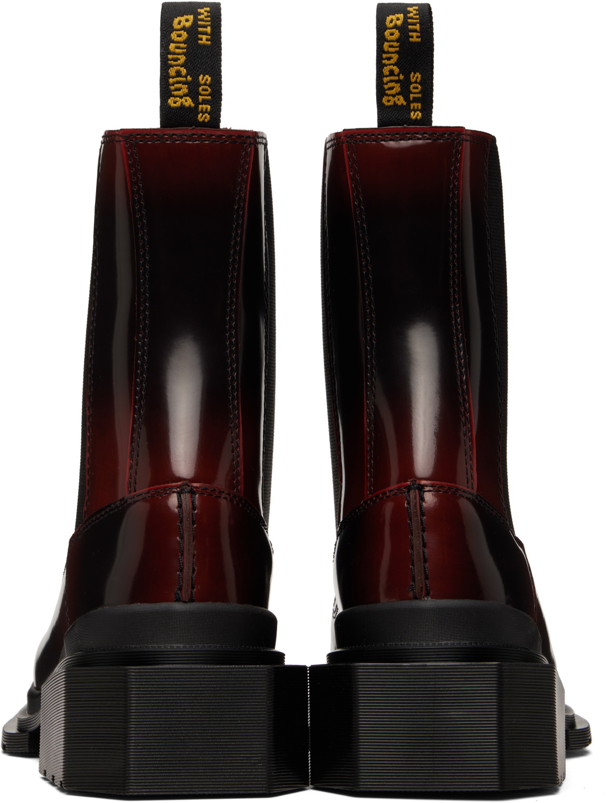 Dr. Martens Burgundy Maybole Square Toe Chelsea Boots