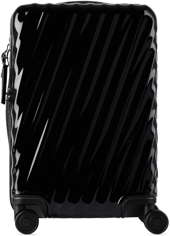 Photo: Tumi Black 19 Degree International Expandable 4 Wheel Carry-On Suitcase