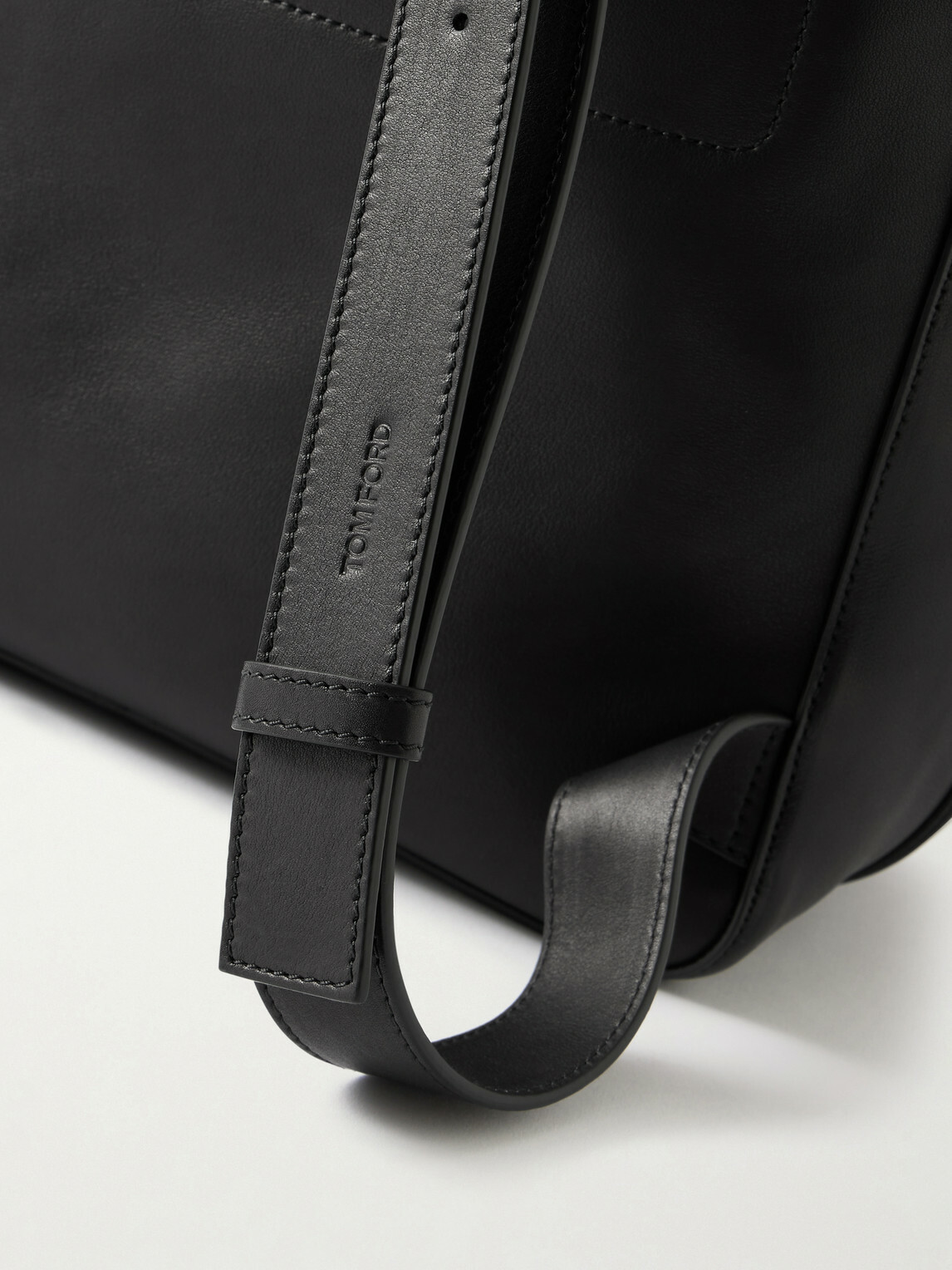TOM FORD - T Line Leather Drawstring Backpack