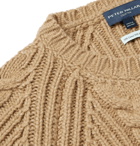 Peter Millar - Chalet Cable-Knit Camel Hair-Blend Sweater - Brown