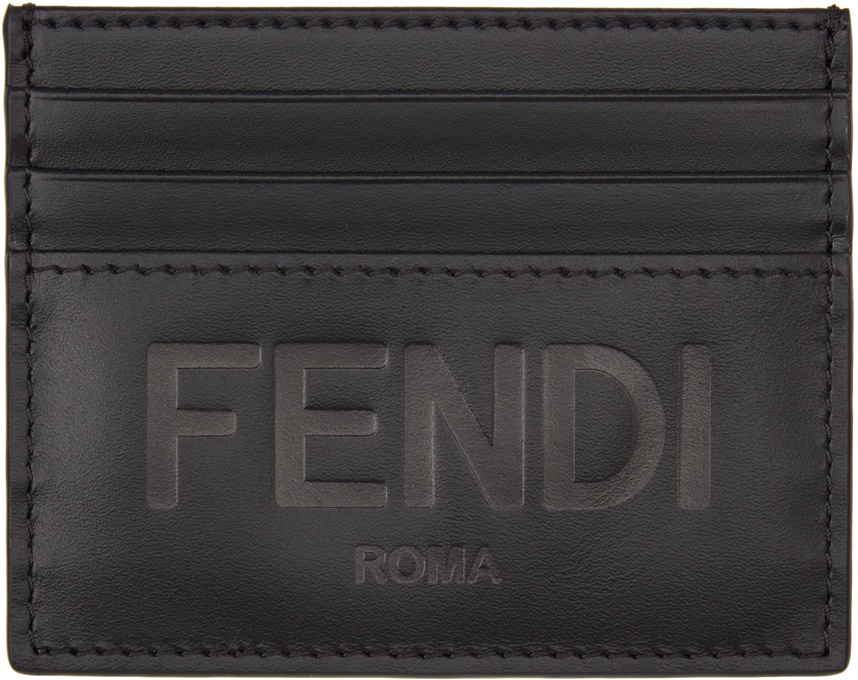 Photo: Fendi Black Logo Card Holder