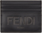 Fendi Black Logo Card Holder