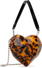 SIMONMILLER Orange & Black Molded Heart Bag