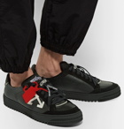 Off-White - 3.0 Polo Suede-Trimmed Leather Sneakers - Men - Black